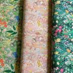 ショッピングシーチング yukiemonユキエモン「ボタニカルフラワー」 綿麻シーチング生地デジタルプリント ナチュラル/ピンク/ネイビー(松浦由起江さんデザイン 商用利用OK)DP-4855-2