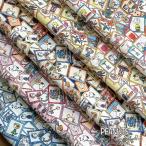 PEANUTS(TM) Snoopy × Liberty ткань s местного производства tana заем ткань cut Cross комплект 5 листов ввод <Stamp Collection>( штамп * коллекция )DC33935 L-Stamp