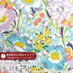  Hello Kitty × Liberty * ткань s матирующий ламинирование <Peek A Boo>(pi-k*a*b-)[ лаванда × sax ]MATLAMI-DC27621-J27B
