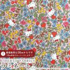  Hello Kitty × Liberty * ткань s матирующий ламинирование <Strawberry Field>( клубника * поле )[ розовый ]MATLAMI-DC27771-J27A