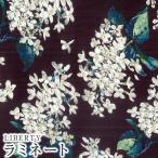 ショッピングラミネート LIBERTYリバティプリント 国産つや消しラミネート【エターナル】＜Archive Lilac＞(アーカイブライラック)【ブラック】MATLAMI3635189UE