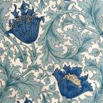 V&amp;A William Morris William Maurice si- подбородок g ткань <Anemone>( ветреница корончатая )[ голубой ]VA10002S-B