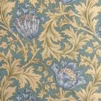 V&amp;A William Morris William Maurice si- подбородок g ткань <Anemone>( ветреница корончатая )[ зеленый ]VA10002S-D