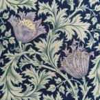 V&amp;A William Morris William Maurice si- подбородок g ткань <Anemone>( ветреница корончатая )[ темно-синий ]VA10002S-E