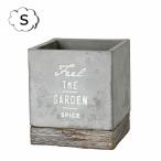 セメントプランター スクエア S 3号目安 FEEL THE GARDEN CBGZ2021 スパイス 植木鉢 プランターカバー　フラワーポット 花 鉢 観葉植物 おしゃれ