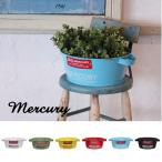 マーキュリー タブバケツ ホワイト カーキ イエロー レッド ブルー マットブラック mercury   持ち手 ばけつ ポット バケツ ブリキ おしゃれ かっこいい