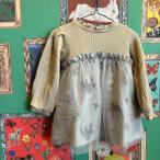 ショッピングセラフ SALE　セール　Seraph　  セラフ　ボタニカル刺繍ドッキングチュニック　秋冬新作　　子供服