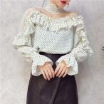 色っぽ可愛いドット柄シースルーセク...