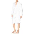 [Hearts Bride] バスローブ ルームウェア 部屋着 ガウン バスローブメンズ パジャマ メンズ 冬 (ホワイト L)