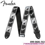 Fender гитара ремешок 2'' MONOGRAMMED STRAP 0990681543 Black/Light Grey/Dark Grey монограмма крыло 