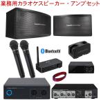 ショッピングカラオケ audio-technica 業務用カラオケスピーカーセット　(Bluetooth受信機/ワイヤレスマイク2本/マイクエコーミキサーセット)