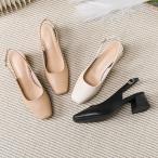 サンダル レディース 歩きやすいサンダル 大きいサイズ 夏パンプス結婚式 フラットヒール おしゃれ スクエアトゥ パンプスオフィス 4.5cmヒール美脚