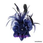 コサージュ レディース 羽 花 フォーマル 華やか 入学式 卒業式 結婚式 発表会 パーティー ダンス 髪飾り ブローチ ? csg025