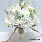 ◆ウエディングブーケ ブートニア 手首の花 花束 花飾り 結婚式 バラ造花 成品 ウェディング用 アレンジメント 花嫁 披露宴 手作りブライダルブーケ