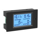 Size:100A DROK 電力チェッカー AC デジタル LCD 80-260V 100A マルチメーター 電圧 アンペア数 電力 エネルギー メーター ブルー バックライト 表示 電圧計 電