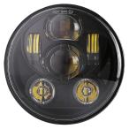 Color: черный _Size:M003D Karun for Harley LED передняя фара 5.75 дюймовый Hi/50W Lo/30W IP68 водонепроницаемый соответствующий требованиям техосмотра for Harley Davidson для 2 лет. гарантия (M003D