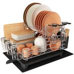 Color: серый [2 ступенчатый ] MAJALiS осушитель подставка раковина сверху посуда подставка осушитель корзина кухня кухонный нож подставка палочки для еды установить . вода коврик имеется автоматика осушение природа сухой возможность сборка простой 2