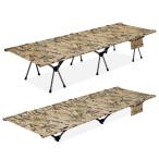 Color:Camouflage TOMOUNT уличный bed кемпинг раскладушка compact складной выдерживаемая нагрузка 150kg 2WAY высота низкий двоякое применение высота регулировка 2 -ступенчатый легкий простой мотоцикл touring поле 