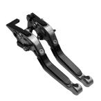 Color: titanium черный YUANYE рычаг тормоза мотоцикл возможно .6 -ступенчатый возможно style эластичный тип рычаг сцепления левый и правый в комплекте for Ninnja250 250SL 250TR Z125 PRO KSR PRO( titanium bla