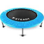 Color:19.スカイブルー STEADY トランポリン 室内 静音 耐荷重150kg 全12色 独自開発Power Flex? 高耐久性 折りたたみ 子供用 大人用 102cm ST134 家庭用