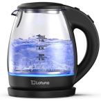 Color: черный электрический чайник стекло чайник горячая вода ... чайник LED с подсветкой поттер [ стакан 1 кубок 95 секунд ] 1.0L [Latunalachuna] кофе горячая вода ... pot маленький размер 