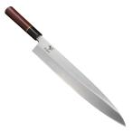 ショッピング包丁 漁川 身卸包丁 【和式柳出刃】 【刃渡300】 【刃厚約7.5mm】 身卸出刃 身卸し柳 6Cr16MoV 魚の三枚おろし、刺身を引く、魚の皮を引く