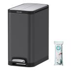 Size:28L_Color: серый Mbillion мусорная корзина модный тонкий педаль тип корзина для мусора нержавеющая сталь 28 литров автобус салон мусорная корзина дезодорация мусорка большая вместимость сырой мусор мусорная корзина 