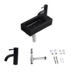 Color: черный (P ловушка комплект ) [ смесители воды имеется ] модный уборная контейнер орнамент черный умывальник compact маленький размер умывание миска Mini type умывание шт. уборная миска стена установка 