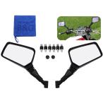 [ удар * интенсивность . сильный высокая интенсивность ABS производства ] мотоцикл зеркало квадратное зеркало зеркало заднего вида левый и правый в комплекте 8mm 10mm правильный винт обратный винт скутер мопед DIO JOG Cub Super Cub 