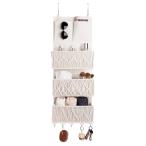 Size:3 уровень Umlaca настенный карман 3 уровень подвешивание ниже место хранения большая вместимость хлопок лен производства ручной вязки складной | дверь ..* орнамент соответствует мелкие вещи * мягкая игрушка * полотенце место хранения содержание видно нет 