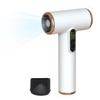 デジタルスクリーン付きコードレスヘアドライヤー、ノズル付き3スピードUSB充電式ブロードライヤー、寮キャンプアウトドア用ポータブルトラベルヘアドライヤー