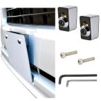 Color: металлизированный место крепления номера номер болт шайба комплект aluminium порез . модель универсальный ( металлизированный ) номер держатель 