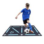 Color: Mist голубой TIKALON футбол тренировка коврик дом тренировка для анимация руководство анимация имеется / место хранения сумка приложен / предотвращение скольжения проект начинающий предназначенный [3 выбор цвета возможность ] 90×4