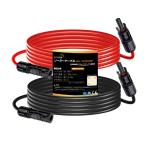 ryoken(LVYUAN) mc4 удлинение кабель 4sq 11AWG длина 5m максимальный электрический ток примерно 47A максимальный напряжение 1500V(DC)IP68 водонепроницаемый солнечная панель подключение для кабель MC4 коннектор солнечный ko