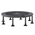 Color:グレー_Style:8本脚 Fuwata トランポリン 手摺付き 8本脚 直径102cm 耐荷重200kg 大人用 子供用 室内用 静音 折りたたみ ダイエット 収納便利 組み立て簡