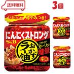 S&B にんにくストロング おかずラー油 95g × 3個（ 食べるラー油 香辛料 唐辛子 エスビー スパイス ザクザク食感 まとめ買い 詰め合わせ セット ）