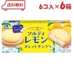 森永製菓 ソルティレモン ガレットサンド 6個入 × (6箱) (賞味期限2026年10月末) レモン 檸檬  ロレーヌ産 岩塩 使用 甘酸っぱい 洋菓子 個包装