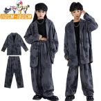 キッズ ダンス衣装 セットアップ 長袖 花柄 パンツス