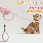 犬 リード 首輪一体型 調整可能 小型犬 中型犬 大型犬 迷子防止 脱走防止 お散歩 トレーニング 