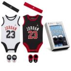 NIKE Jordan Jump man baby боди носки комплект чёрный белый синий 