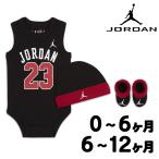 NIKE baby чёрный красный Nike Jordan новорожденный празднование рождения детская одежда детский комбинезон баскетбол комплект HA7481