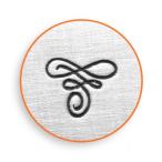  гравировка печать Flourish A* цветочный кожа умение / работа с кожей тоже *ImpressArt