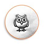  engraving for Hootie* owl. design stamp leather skill / leather craft also *ImpressArt