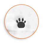 彫金刻印 Paw Print 3mm＊小さい足あと 