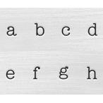 彫金刻印 Typewriter Letter Low 3mm＊タイプライターフォント。小文字英語アルファベット刻印セット 革/レザークラフトにも*ImpressArt