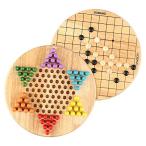 Wondertoys 2 in 1 Chinese Checkers &amp; Gobang (Five in a Row) Wooden B 平行輸入