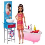 (バービー) Barbie バスルーム&amp;バービー人形セット 平行輸入