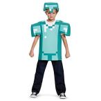(Small (4-6)  Blue) - Disguise Armour Classic Minecraft Costume  Blu 平行輸入