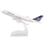 TANG DYNASTY(TM) 1:400 16cm Boeing B747-400 United Airline Metal Air 平行輸入