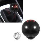 TOMALL M10X1.5 車用ギア スティック シフターノブ 改良ラウンドボール 5速マニュアル 特殊アルミ合金ギアシフトヘッド (ブラック)
